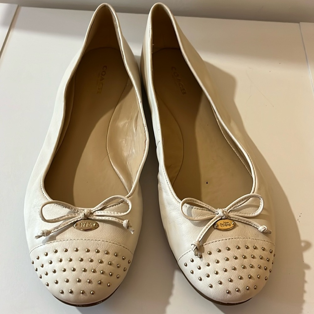 COACH ALINA BALLET FLATS WITH BOWS SHOES SIZE 11